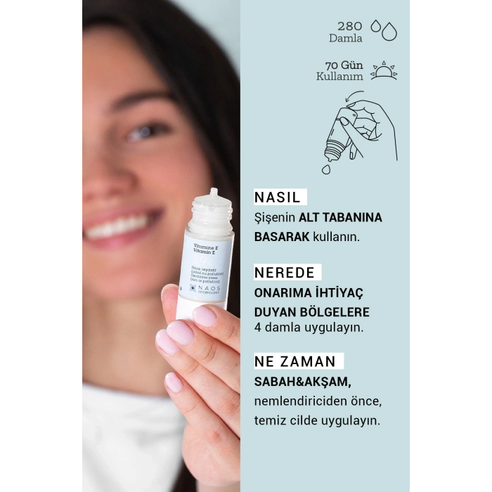 Pure Active E Vitamini Antioksidan Etkili Nemlendirici Cilt Yenileyici Konsantre Bakım Serumu 15ML