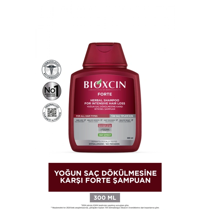 Forte Şampuan Tüm Saç Tipleri Için 3x300ml - Yoğun Dökülme Şampuanı Avantajlı Paket