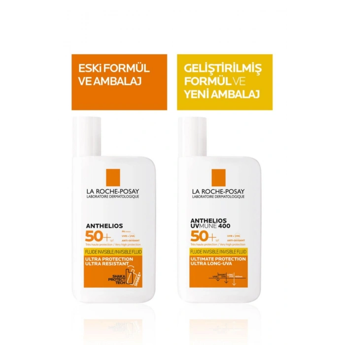 Anthelios Uvmune Fluid SPF+50 Tüm Ciltler İçin Yüksek Korumalı Yüz Güneş Kremi
