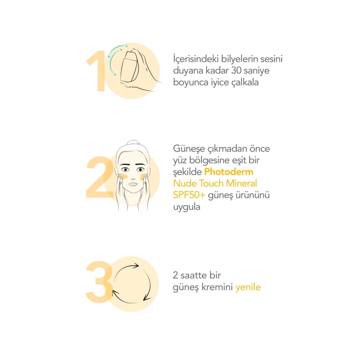Photoderm Nude Touch SPF50+ Salisilik Asit İçeren Kapatıcı Etkili Güneş Kremi Very Light 40 ML