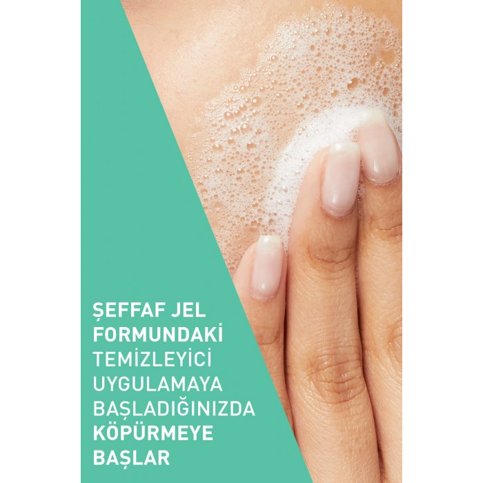 Normal ve Yağlıya Dönük Ciltler için Niasinamid İçerikli Yağdan Arındıran Köpüren Temizleyici 473 ml