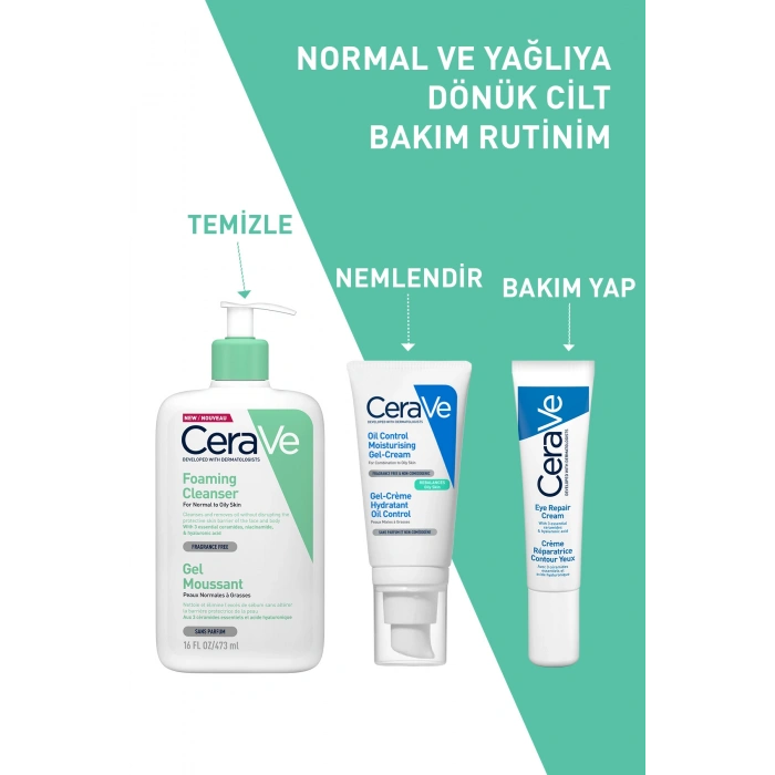 Normal ve Yağlıya Dönük Ciltler için Niasinamid İçerikli Yağdan Arındıran Köpüren Temizleyici 473 ml
