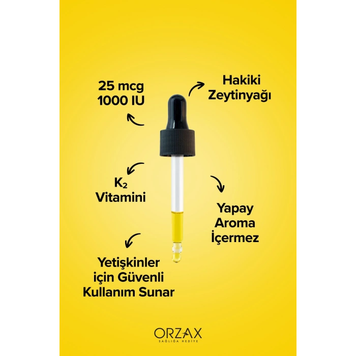 Orzax D3K2 20ml Damla