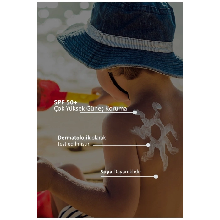 SPF50+ Yüksek Güneş Korumalı Çocuk Vücut Kremi - 200 ML