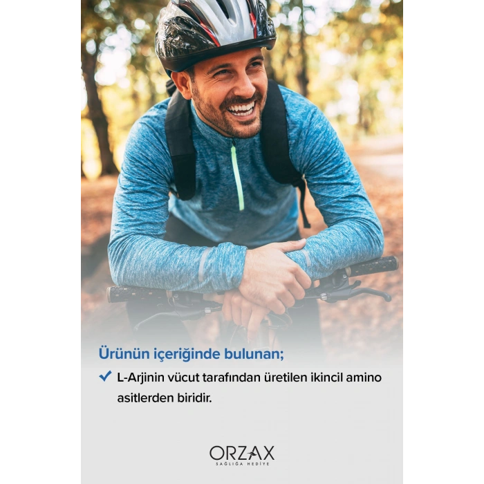 Orzax L-Arjinin 1000 mg Takviye Edici Gıda 60 Saşe