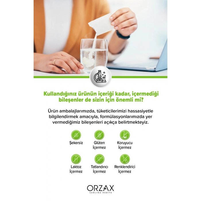 Orzax L-Arjinin 1000 mg Takviye Edici Gıda 60 Saşe