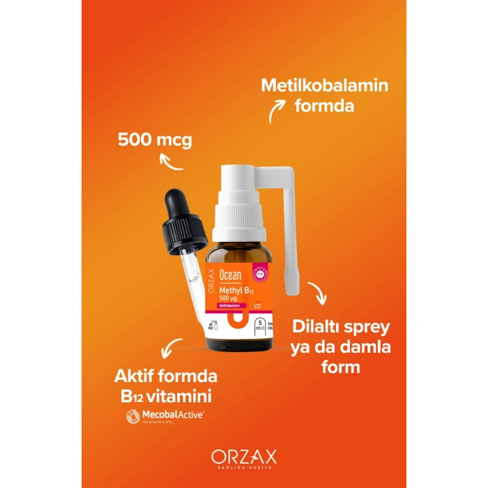 Metil B12 500 mcg Sprey 5 ml