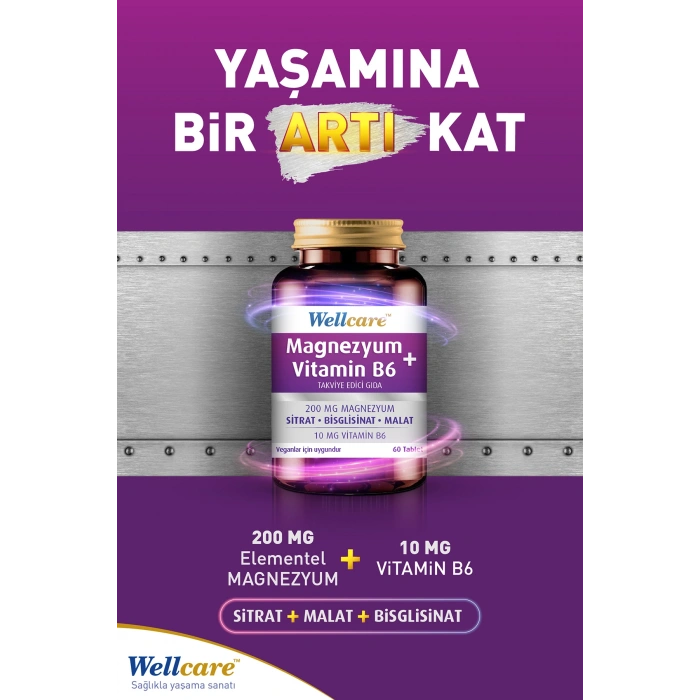 Magnezyum + Vitamin B6 60 Tablet