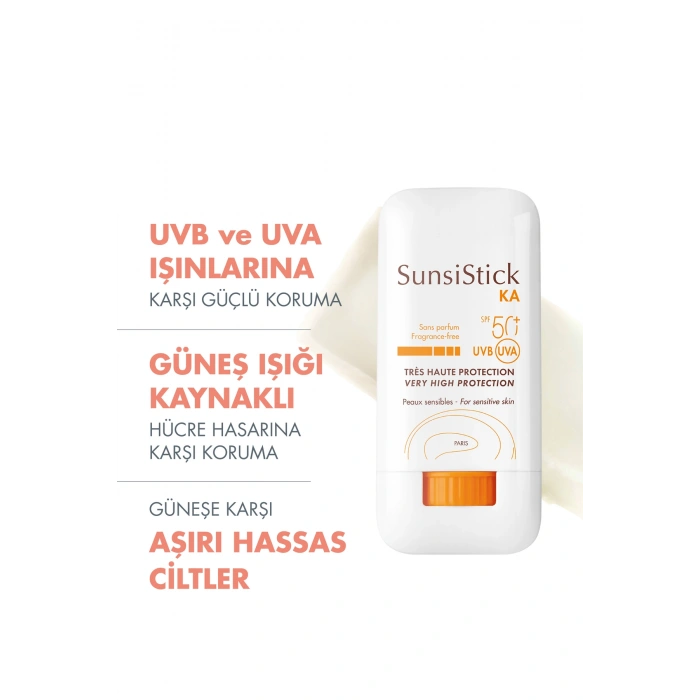 SunsiStick KA SPF 50+ Aşırı Hassas Bölgeler İçin Güneşten Koruyucu Stick 20 gr