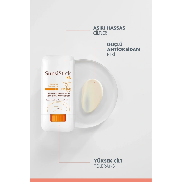 SunsiStick KA SPF 50+ Aşırı Hassas Bölgeler İçin Güneşten Koruyucu Stick 20 gr