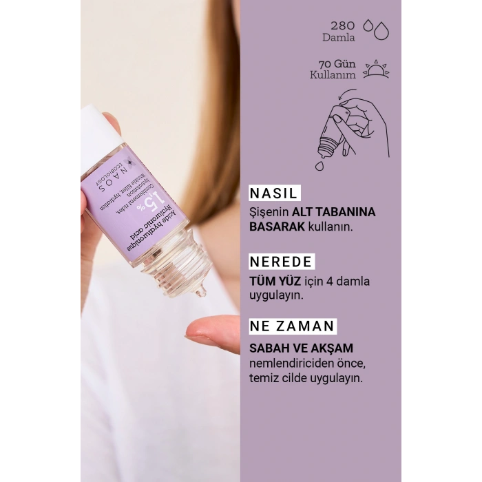 Pure Active Hyaluronik Asit İnce Kırışıklık Karşıtı & Dolgunlaştırıcı Konsantre Bakım Serumu 15 ML