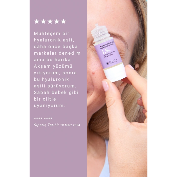 Pure Active Hyaluronik Asit İnce Kırışıklık Karşıtı & Dolgunlaştırıcı Konsantre Bakım Serumu 15 ML