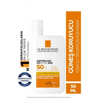 Anthelios Uvmune Fluid SPF+50 Tüm Ciltler İçin Yüksek Korumalı Yüz Güneş Kremi