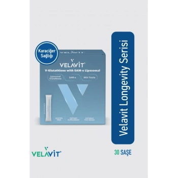 V-Glutathione with SAM-e Liposomal- Lipozomal formda Glutatyon, SAM-e ve Silimarin İçerir - 30 Saşe