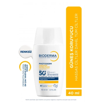 Photoderm XDefense SPF50+ Hassas&Tüm Ciltler Yüksek Korumalı Akışkan Güneş Kremi Renksiz 40 ML