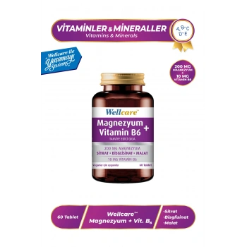 Magnezyum + Vitamin B6 60 Tablet