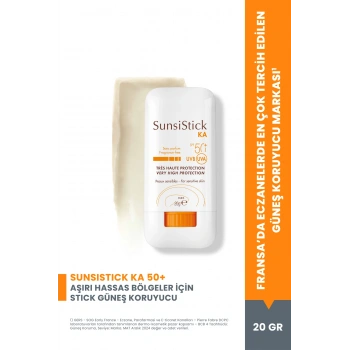 SunsiStick KA SPF 50+ Aşırı Hassas Bölgeler İçin Güneşten Koruyucu Stick 20 gr
