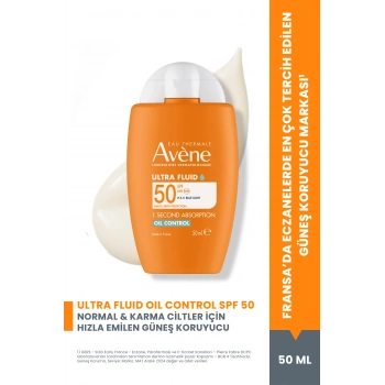 Ultra Fluid Oil Control SPF 50 Yağlı Ciltler için Güneş Kremi 50 ml