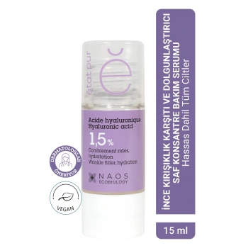 Pure Active Hyaluronik Asit İnce Kırışıklık Karşıtı & Dolgunlaştırıcı Konsantre Bakım Serumu 15 ML