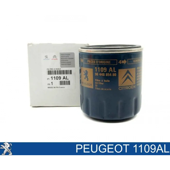 1109AL YAĞ FİLTRESİ 1.2 VTI CITROEN C-Elysee C3 C4 Peugeot 208 307 308 2008 Benzinli