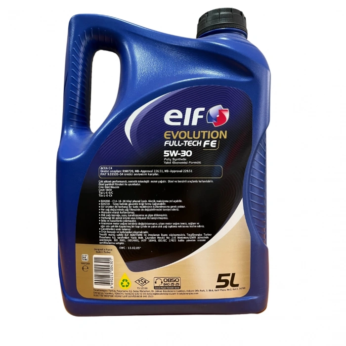 Elf Evolution Full-Tech FE 5W30 5 Lt Motor Yağı