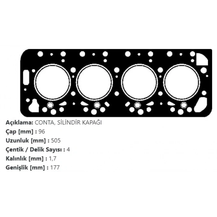 BGA SİLİNDİR KAPAK CONTASI 0209.D1
