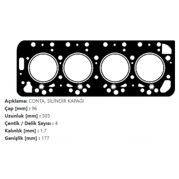 BGA SİLİNDİR KAPAK CONTASI 0209.D1
