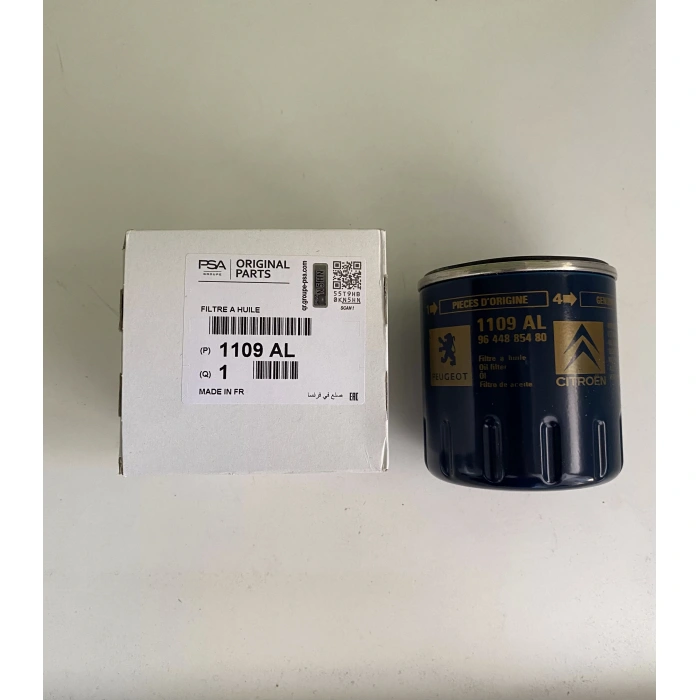 1109AL YAĞ FİLTRESİ 1.2 VTI CITROEN C-Elysee C3 C4 Peugeot 208 307 308 2008 Benzinli