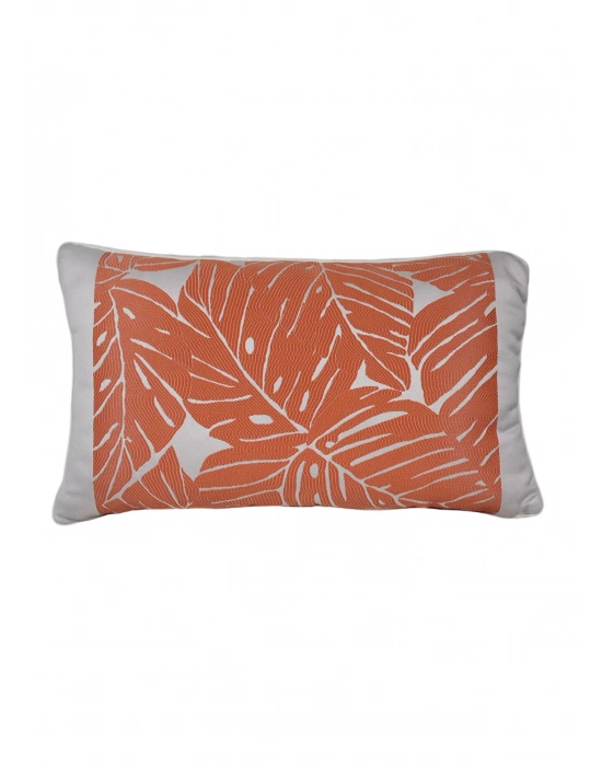 Summer Leaf Orange Rectangle