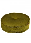 Ottoman Round Green Curl