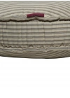 Ottoman Round Vintage Striped Beige