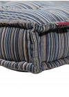 Velvet Striped Dark Blue