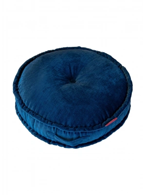 OTTOMAN ROUND NAVYBUE