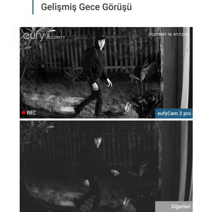 ANKER Eufy Security Eufycam 2 Pro Kablosuz Akıllı Güvenlik 2K Kamera Sistemi Eklenti Kamera