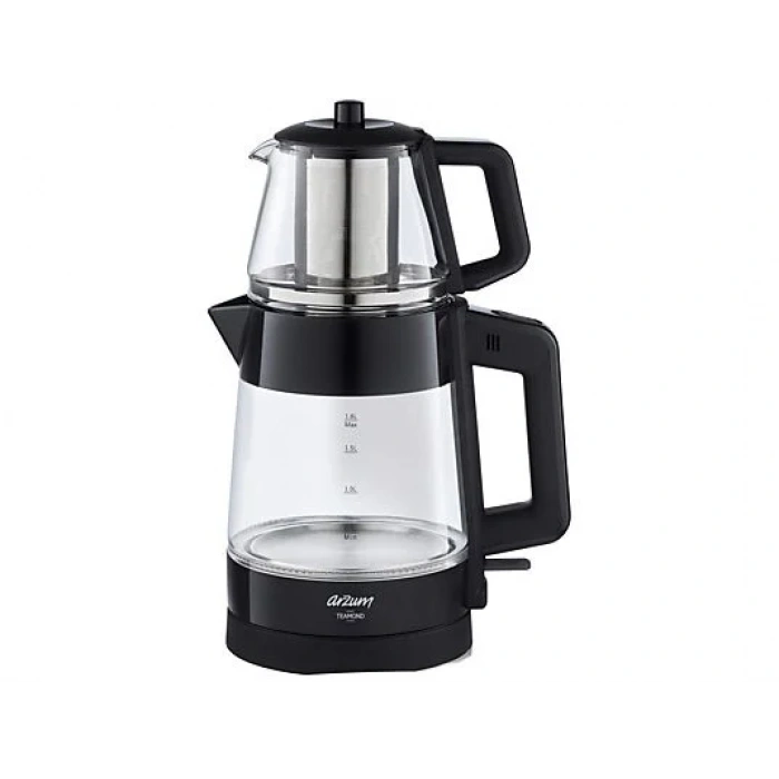 ARZUM AR3136 Teamond Çay Makinesi Siyah Cam