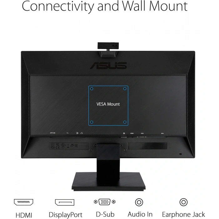 Asus 23.8 BE24EQK IPS WebCam Monitör Siyah 5ms
