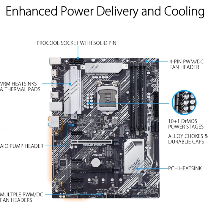 Asus PRIME Z490-P DDR4 S+V+GL 4600DP LGA1200