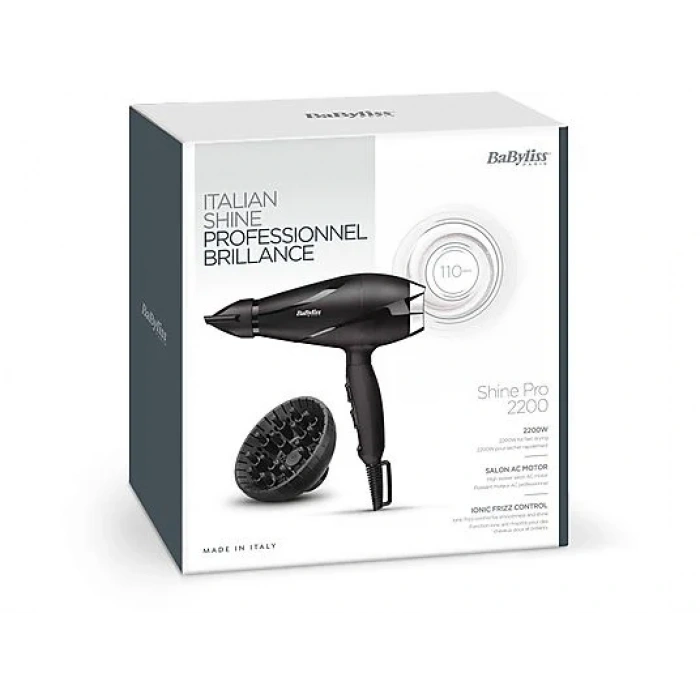 BABYLISS 6713DE Shine Pro 2200W Saç Kurutma Makinesi Siyah