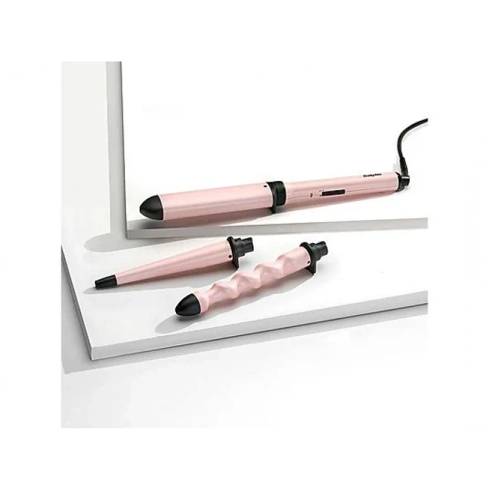 BABYLISS MS750E Bukle&Dalga Üçlü Şekillendirici Set Pembe