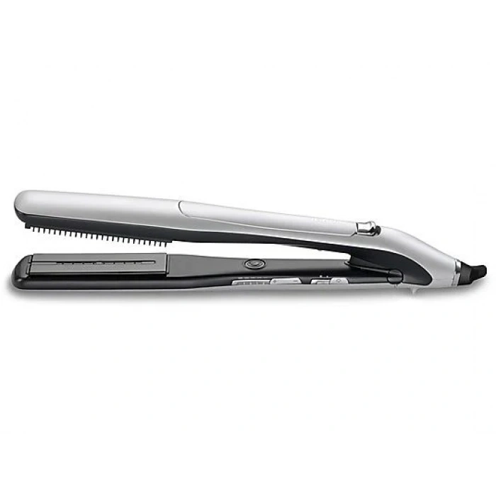 BABYLISS ST595E Steam Lustre Styler 39mm Buharlı Saç Şekillendirici Maşa Gümüş