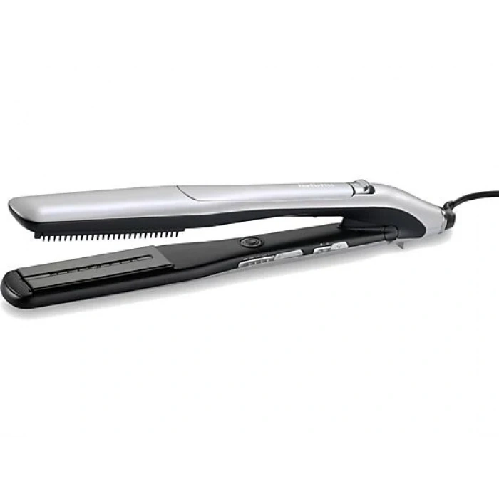 BABYLISS ST595E Steam Lustre Styler 39mm Buharlı Saç Şekillendirici Maşa Gümüş