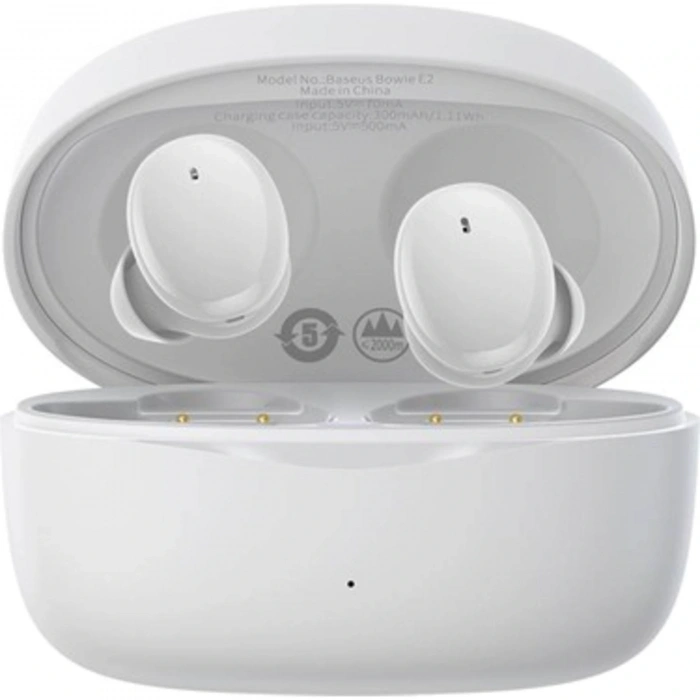 BASEUS E2 Bowie True Wireless Kulak İçi Bluetooth Kulaklık Beyaz