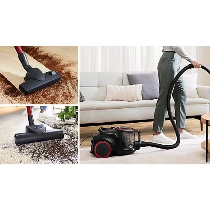 BOSCH BGS41POW3 Mini Turbo Başlıklı Toz Torbasız Elektrikli Süpürge