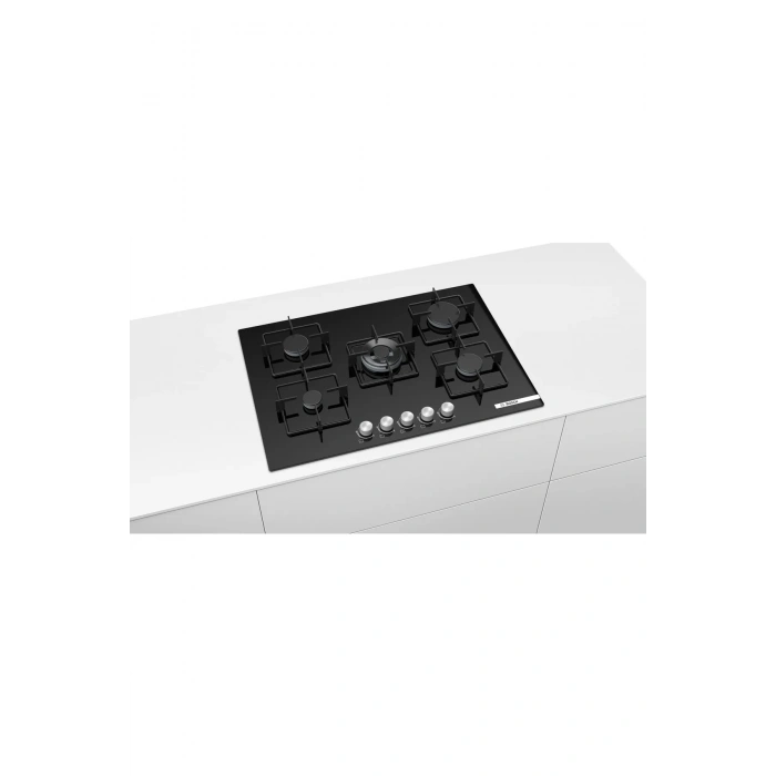 BOSCH PNQ7B6O12O Gazlı Ankastre Ocak Siyah
