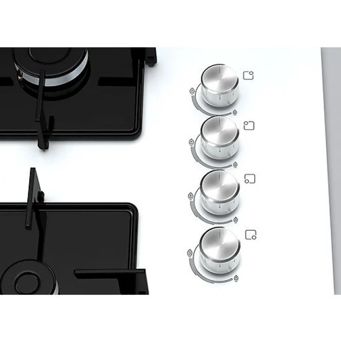 BOSCH POH7C2O12O Gazlı Ankastre Ocak Beyaz