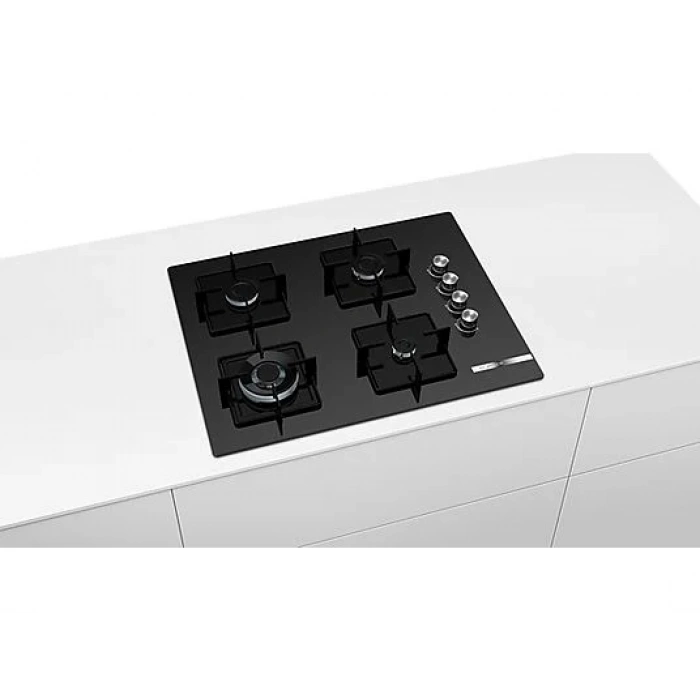 BOSCH POH7C6O12O Gazlı Ankastre Ocak Siyah