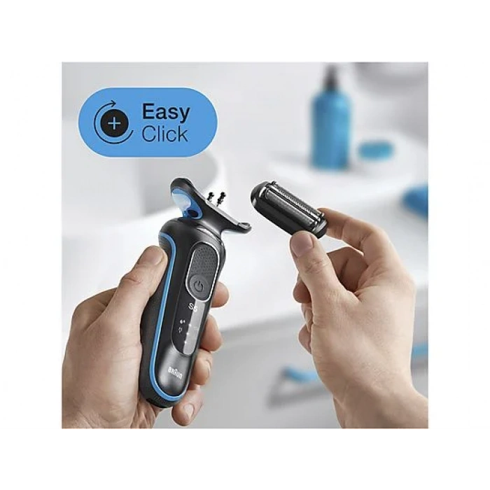 BRAUN 5 Serisi 50-B1000S Blu Islak&Kuru Kullanım Traş Makinesi Siyah/Mavi