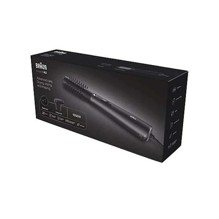 BRAUN AS420E Air Styler 4.2 Iontec Saç Kurutma Makinesi ve Şekillendirici Mat Siyah