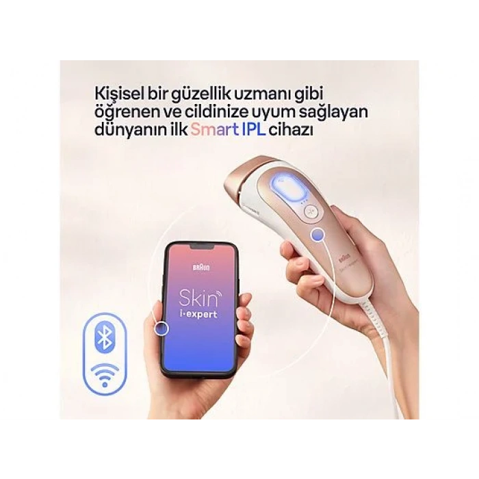 BRAUN PL7147 Smart IPL Skin I·Expert Pro 7, 2 Başlıklı Lazer Epilasyon + Çanta + Venus Tıraş Makinesi