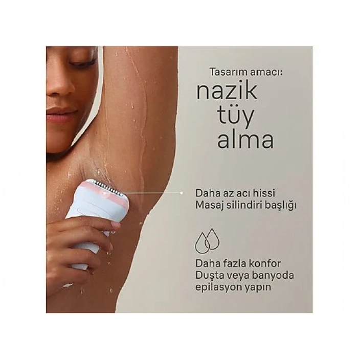 BRAUN SE 7060 Silk-Épil 7 Islak ve Kuru Kalıcı Pürüzsüz Cilt Epilasyon Cihazı